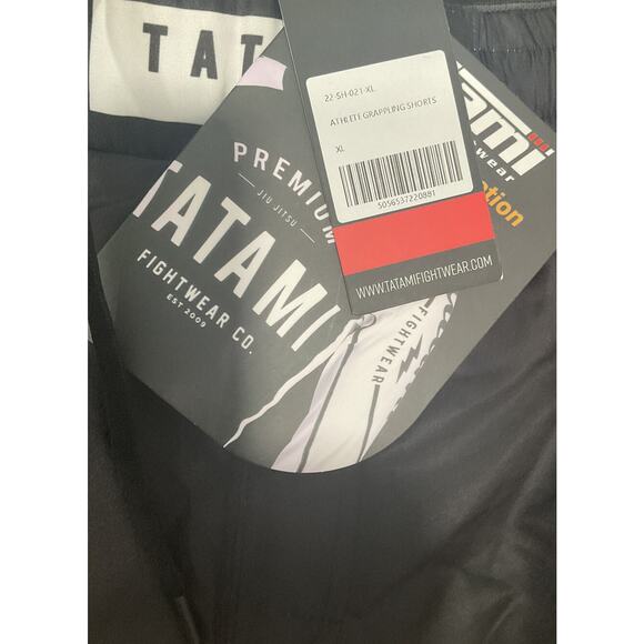 Tatami Athlete Grappling Shorts In Black Sz XL NWT - Picture 9 of 12